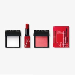 NEW NARS Cosmetics 4 Pc Set Includes Mascara, Blush, Powder, Lipstick